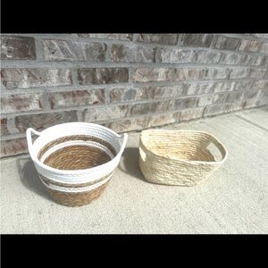 2 straw baskets **SOLD**